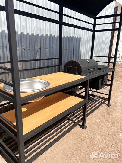 Мангал с крышей