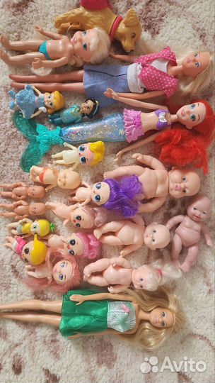 Куклы барби Mattel и пупсики