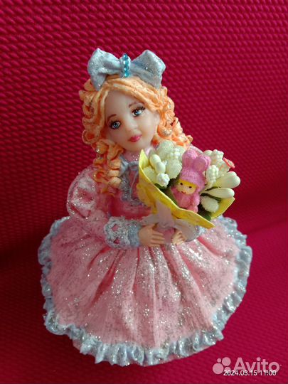 Ёлочная игрушка из ваты