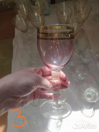 Стаканы, бокалы, стопки хрусталь