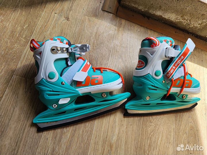 Коньки детские регулировка размера 21-34