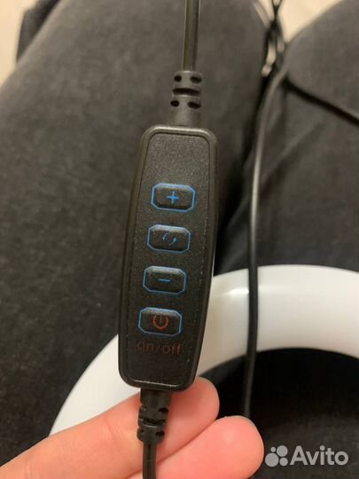 Лампа кольцевая 16 см со штативом