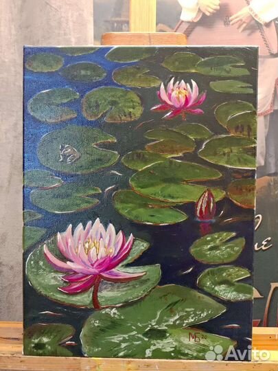 Картина маслом Крымские кувшинки