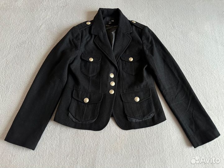 Пиджак женский 46 размер H&M Шерсть