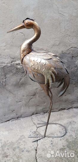 Продам цаплю из металла высота 1метр
