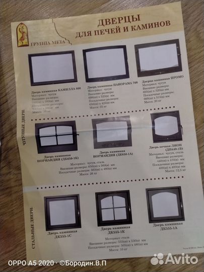 Огнеупорная дверь камин печь