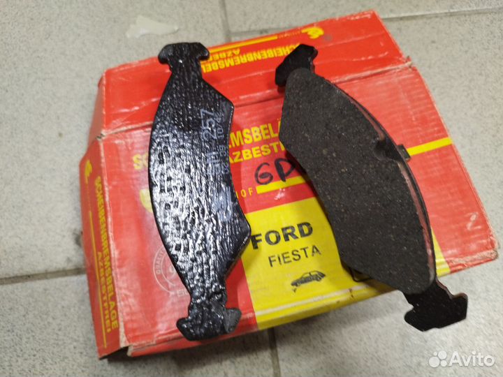 Колодки тормозные перед к-т Ford fiesta