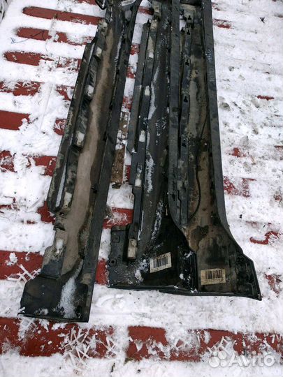 Молдинг накладка на порог Volvo V40 Cross Country