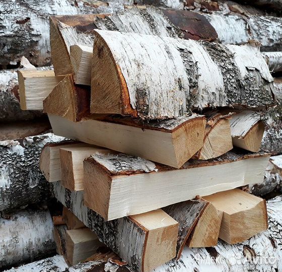 Дрова колотые дуб берёза