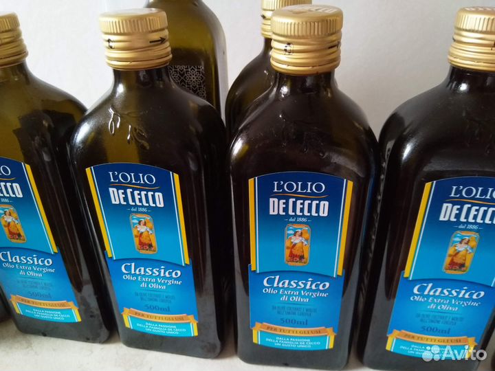 Бутылки стеклянные из-под оливкового масла