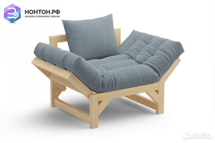 Кресло Амбер темно-серое