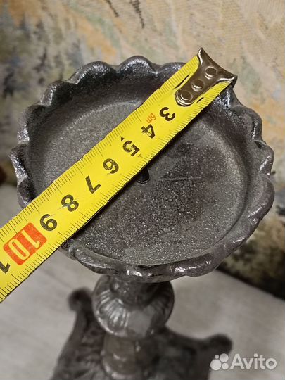 Подсвечник чугун большой