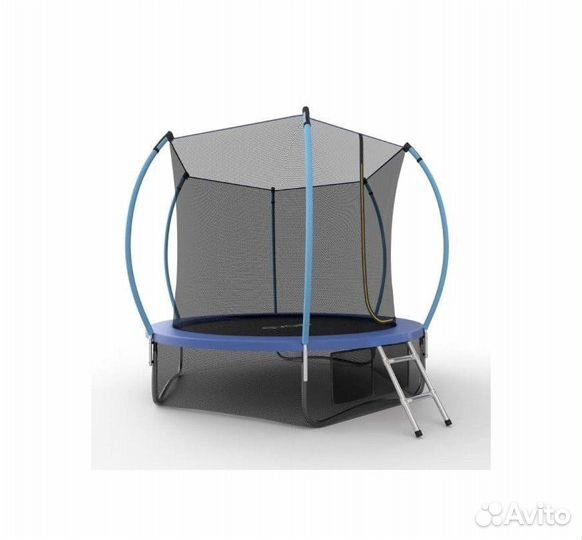 Батут jump Internal 10ft blue + нижняя сеть