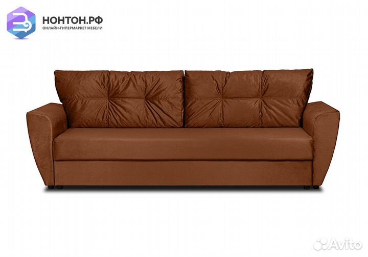 Диван еврокнижка Амстердам темно-коричневый