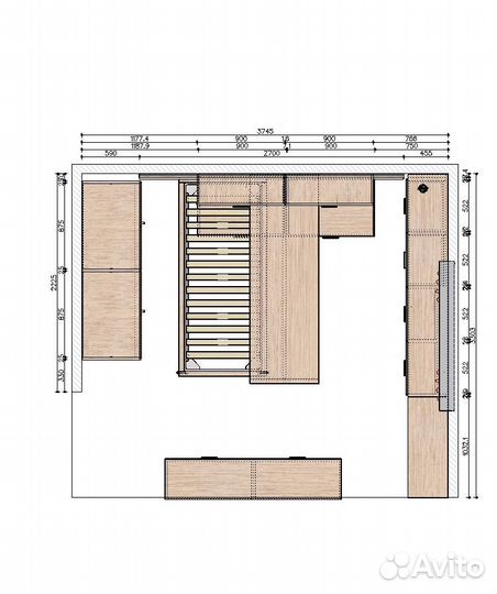 Мебель zalf Италия в комнату подростка-студента