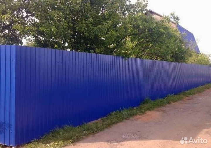 Заборы из профнастила, штакетника, 3Д-сетки