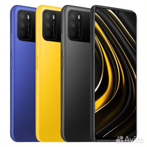 Лоток сим Xiaomi Poco M3 синий