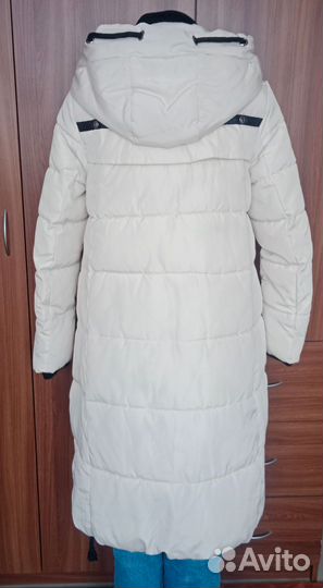 Длинный пуховик или пуховое пальто 44-48 размер