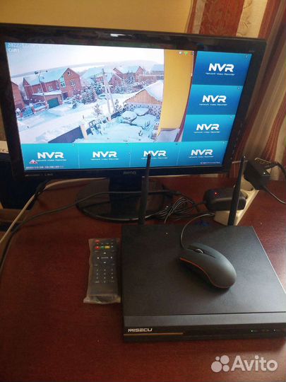 Новый комплект видеонаблюдения 4 IPкамеры WiFi 3мп