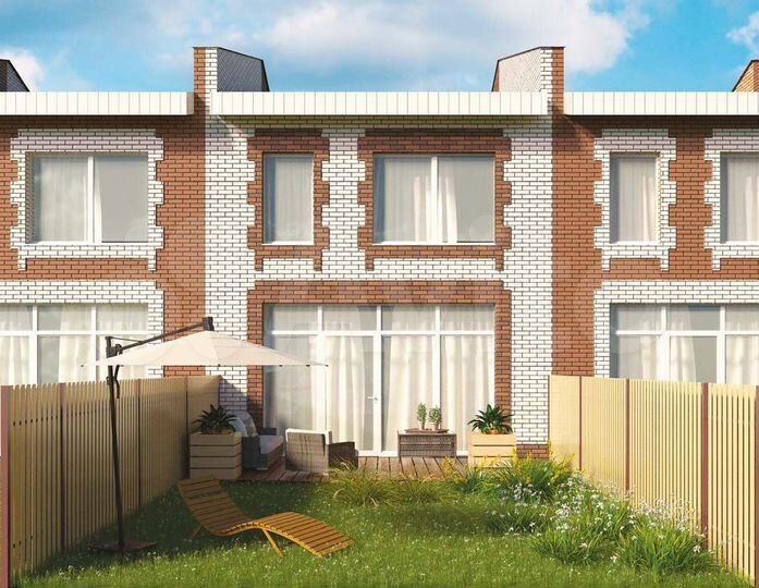 Таунхаус 122 м² на участке 1,5 сот.