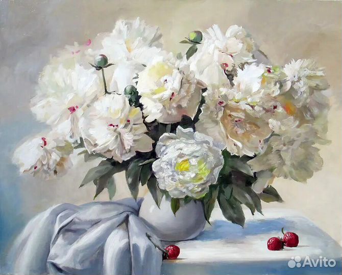 Картина пионы