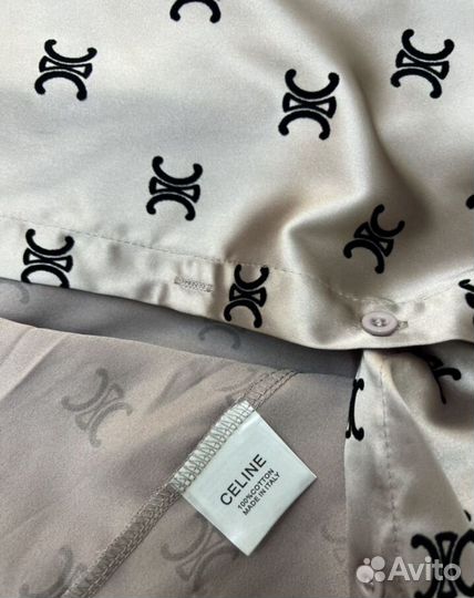 Костюм шелковый Celine