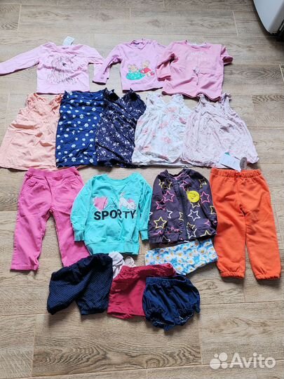 Вещи пакетом на девочку 80-86