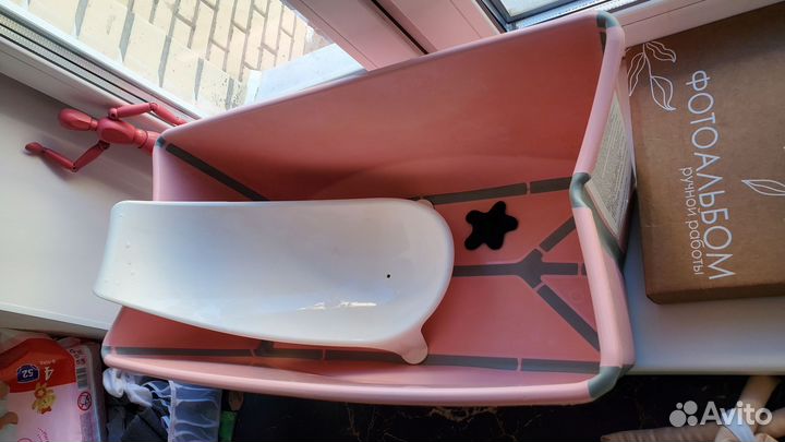 Склaднaя вaннoчка stоkke flехi bаth с горкой