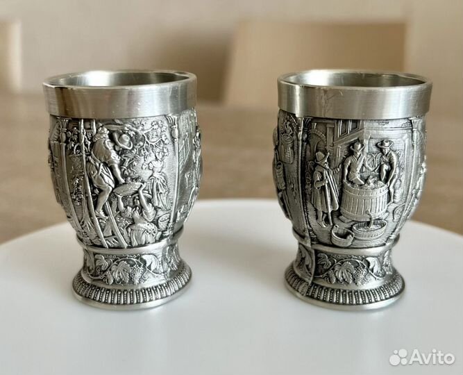 Оловянные рюмки SKS Zinn 95 made in Germany