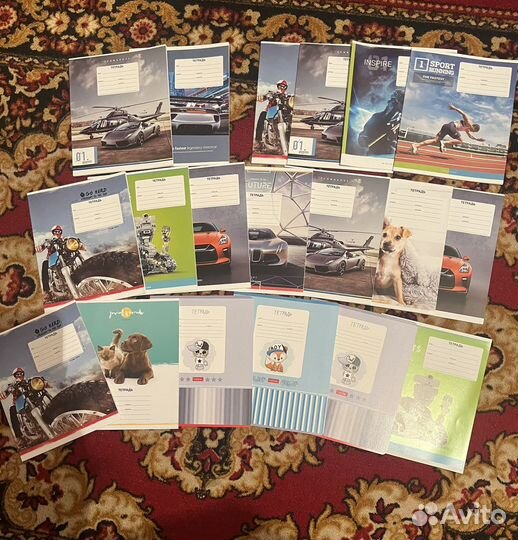 Тетради 12л в косую линейку