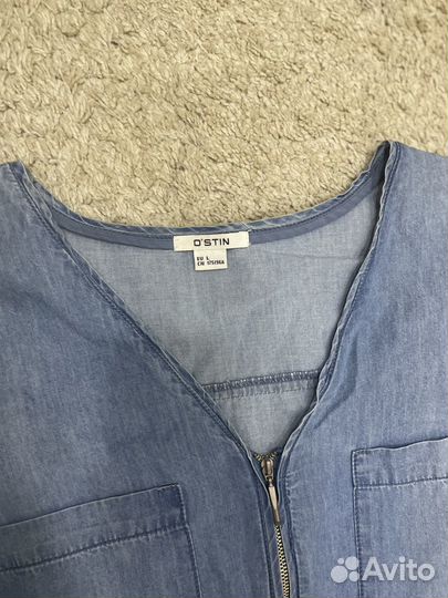 Джинсовое платье рубашка