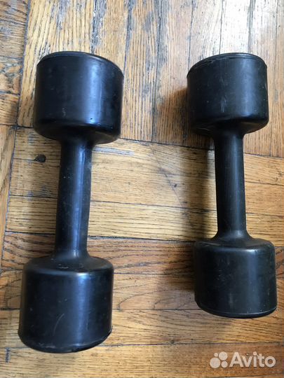 Гантели обрезиненные бу