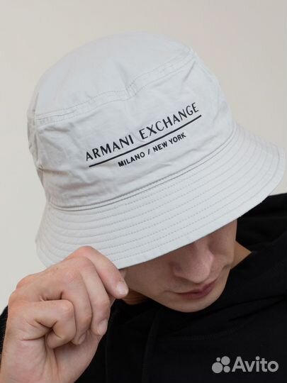 Панама мужская летняя бежевая Armani Exchange
