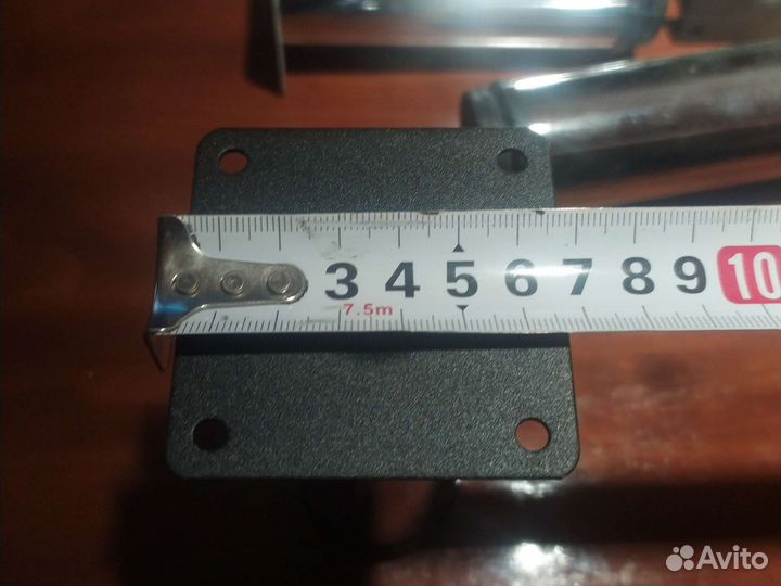 Ножка мебельная круглая регулируемая Хром