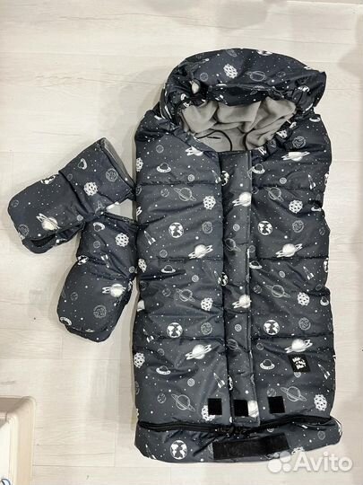 Зимний конверт в коляску