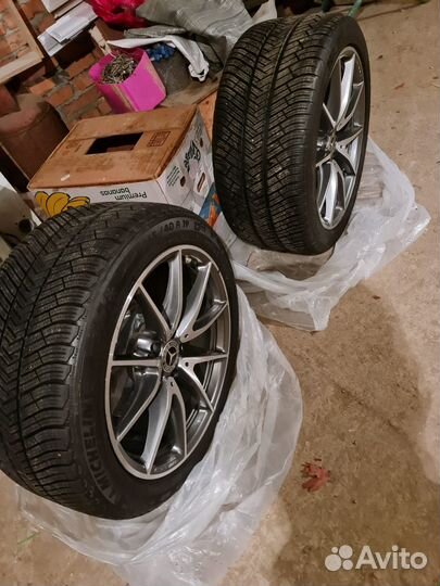 4 зимних резины 295/35 R19 лит диск AMG 4 штуки