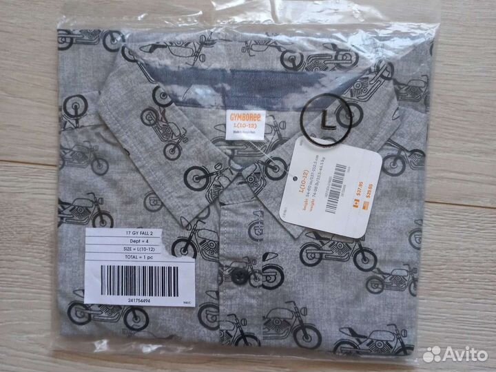 Новая рубашка Gymboree с дл.рукавом 10-12 лет