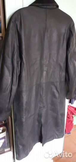 Куртка Англия,кожаный плащ