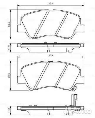 Колодки тормозные hyundai solaris 10/KIA RIO 11- передние