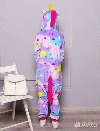 Кигуруми детский Единорог со звездами