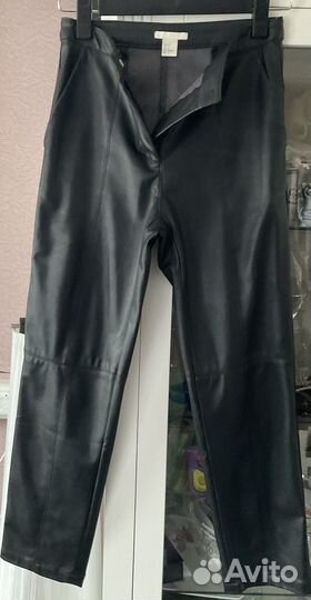 Кожаные брюки женские H&M Финляндия