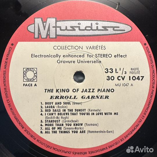 Erroll Garner–The King Of Jazz Piano - 16 Hits