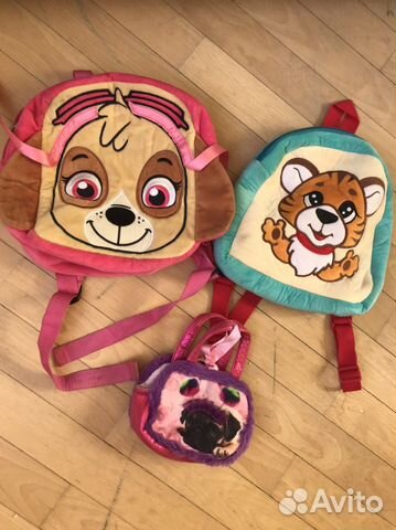 Рюкзачок для девочки 2 шт и сумочка