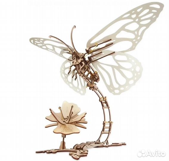 Конструктор 3D-пазл ugears Бабочка 70081