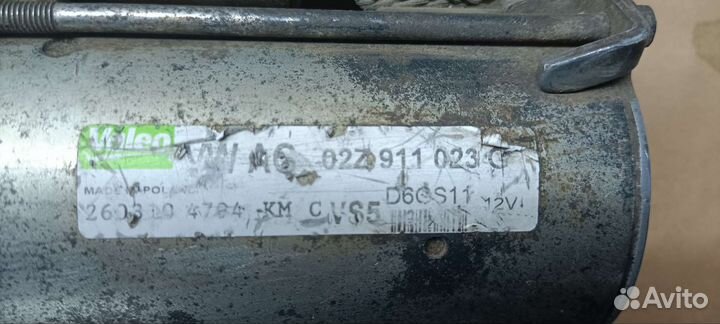 Стартер volkswagen passat b6