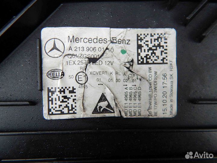 Фара передняя (комплект) Mercedes-Benz E-Class W21