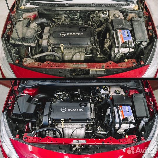 Детейлинг мойка двигателя