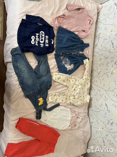 Пакет вещей на девочку размер 80