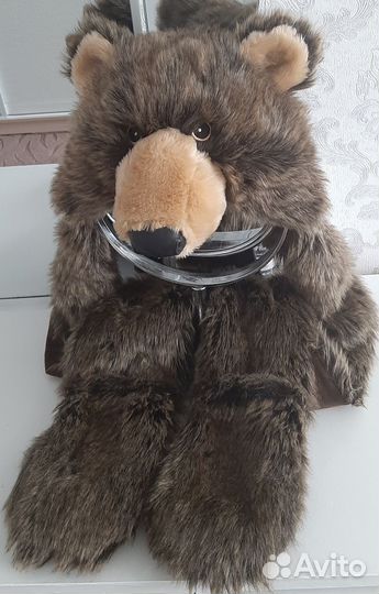 Шапка мишка с рукавами - варежки новая