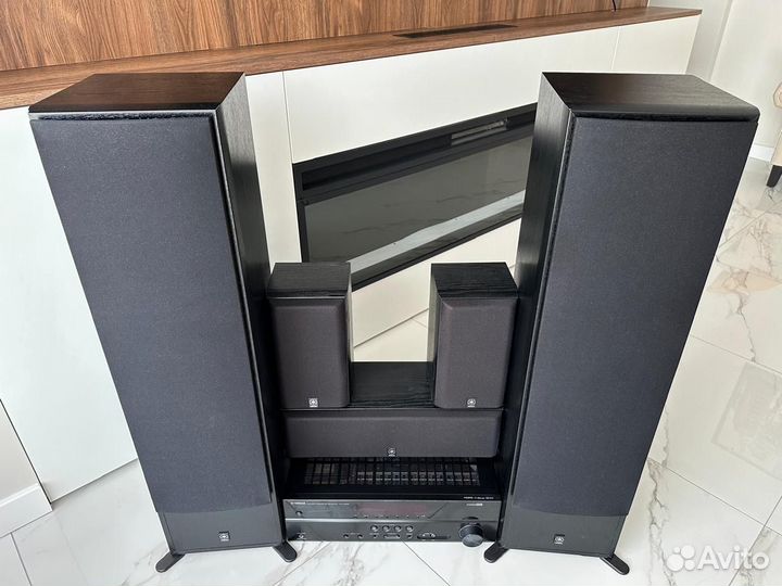 Ресивер,колонки, домашний кинотеатр Yamaha